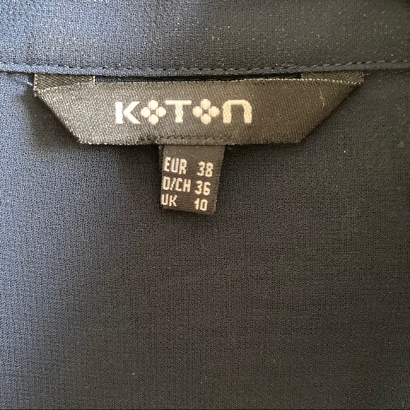 Koton Navy sheer shirt with pockets - Picture 5 of 5